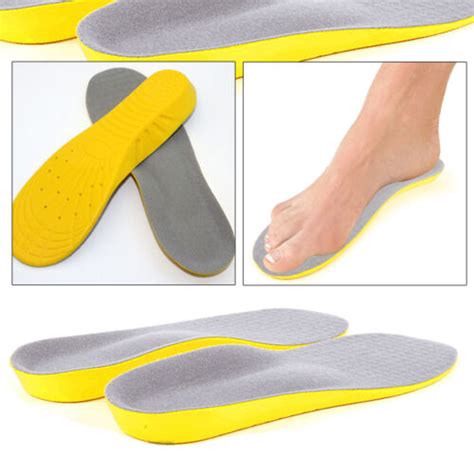 Orthotic Insoles For Arch Support Plantar Fasciitis Flat Feet Back And Heel Pain Ebay