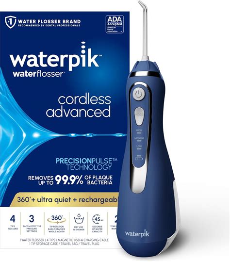 Waterpik Cordless Advanced Water Flosser For Teeth Gums Braces