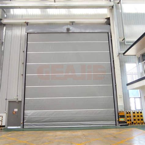 Industrial Overhead Rapid PVC Stacking High Speed Roller Shutter