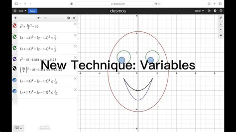 Desmos Drawing Technique Variables Youtube