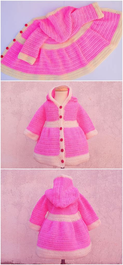 Crochet Fast And Easy Baby Coat Crochet Ideas Crochet Baby Dress