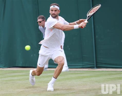 Photo: Grigor Dimitrov Vs Frances Tiafoe at Wimbledon 2023 ...