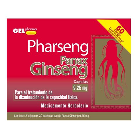 Panax Ginseng Gel Pharma Mg Cajas Con C Psulas Walmart