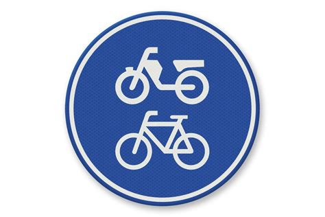 Verkeersbord RVV G12a Fiets Bromfietspad Traffic Safety Systems