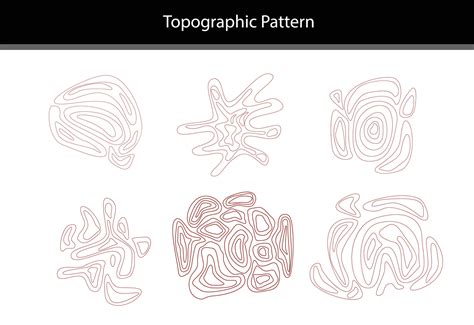 Topography pattern and geography map , Abstract Line, Vector ...