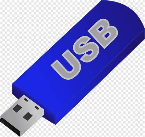 USB-накопитель Флеш-память USB On-The-Go, синий USB, электрический ...