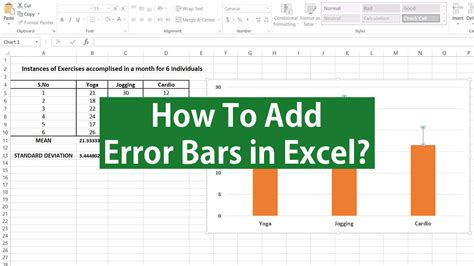 Adding Standard Deviation Bars In Excel Learn Diagram