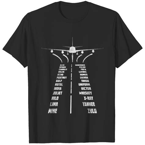 Pilot Lingo Phonetic Alphabet Aviator Aviation Air T-shirt