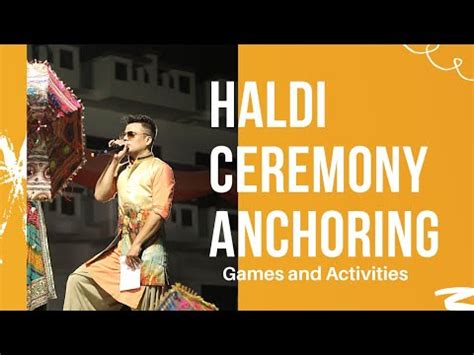 Haldi Ceremony Anchoring Haldi Games Wedding Anchor Anchor Shrey