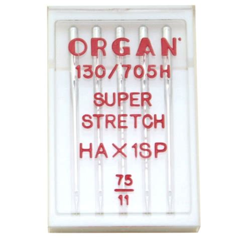 Pack Of Organ Hax Sp Super Stretch Needles For Home Sewing Machine Ebay