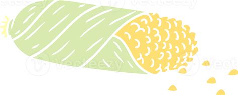 Cartoon Doodle Of Fresh Corn On The Cob 40073391 Png