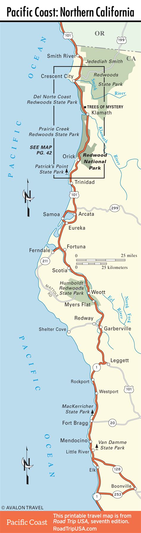 Map Of California Coastline - Printable Maps