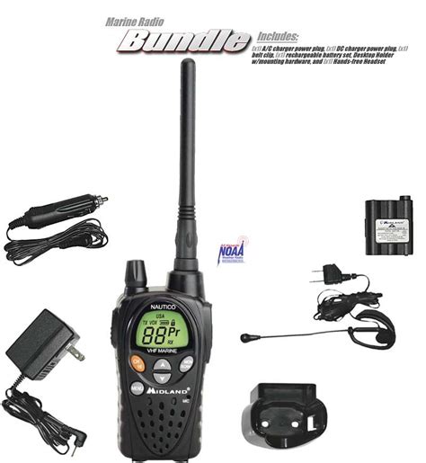 New Midland Nautico Handheld Portable Vhf Noaa Waterproof Marine Boat Radio 046014300057 Ebay