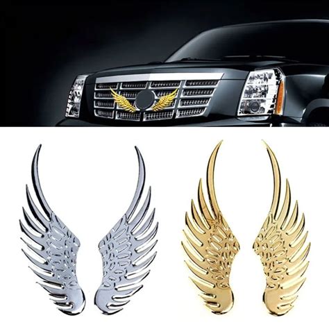 2016 3D Alloy Metal Angel Hawk Wings Car Emblem Badge Decal Logo