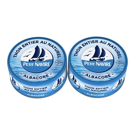 PETIT NAVIRE Petit Navire Thon Albacore Entier Au Naturel 2x160g 2x160g