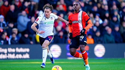 Luton frustrated by League One promotion hopefuls Bolton in FA Cup ...