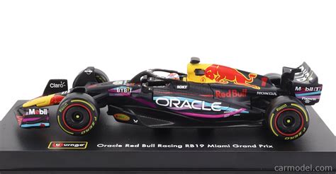 BURAGO BU38083 VERS MIAMI Scale 1 43 RED BULL F1 RB19 TEAM ORACLE RED