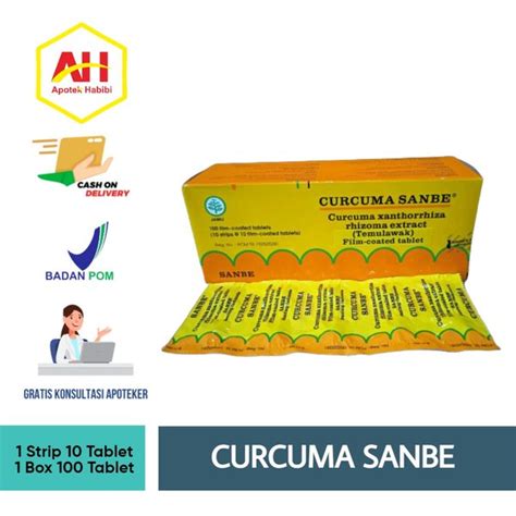 Jual Curcuma Sanbe Kurcuma Kurkuma Sanbe Box Tablet Obat Vitamin