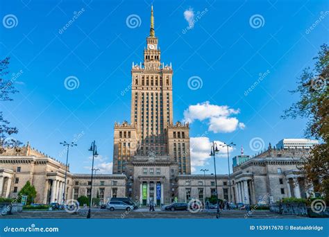 Palace Of Culture And Science Warsaw Poland Editorial Image Image