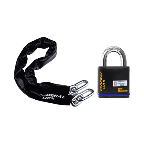 Federal Lock Extra High Security Padlock With Chain 740 And 33000l Series