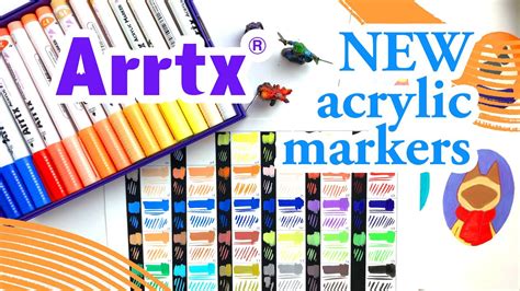 Arrtx Acrylic Marker Sets New Set 30 New Colors Metallics Youtube