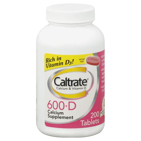 Upc 300055509252 Caltrate Calcium And Vitamin D 600 D Tablets 200 Tablets Wyeth Consumer