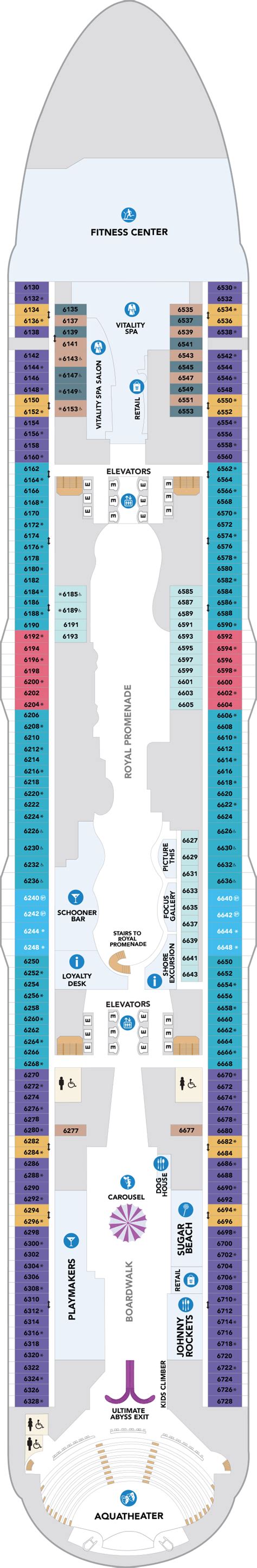 Utopia of the Seas – Deck Plans - Planet Cruise