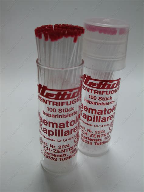 A X Heparinized Capillary Centrifuge Tubes Consumables