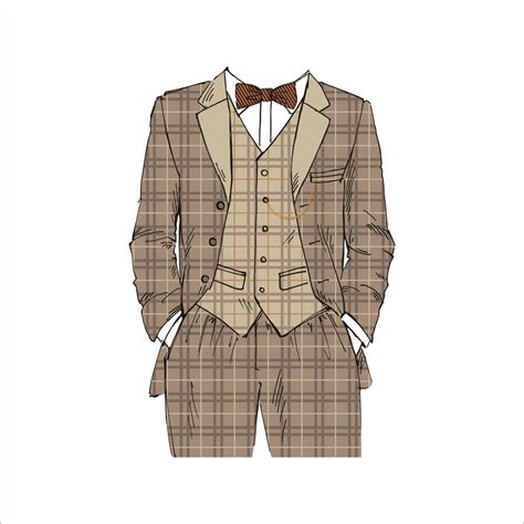 Vector Illustration Of A Men S Suit Suitable For Icons Or Use For