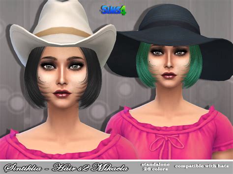 The Sims Resource Sintiklia Hair S02 Mikaela