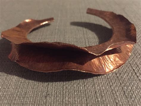 My Handmade Copper Fold Formed Bracelet Finished This Week Handmade