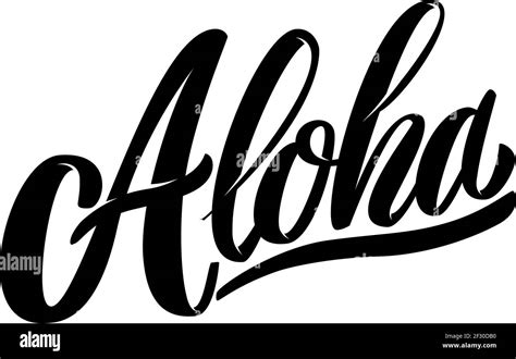 Vector Illustration Of Aloha Word Hi Res Stock Photography And Images