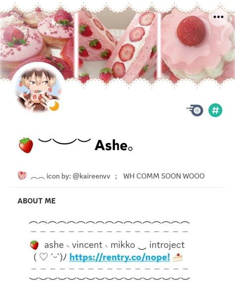 Cutesy Discord Profile Inspo