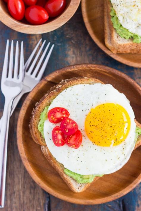 Fried Egg And Avocado Toast Pumpkin N Spice