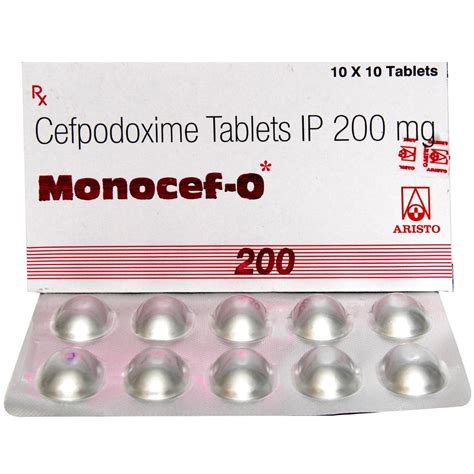 Monocef-O 200 Tablet 10's Price, Uses, Side Effects, Composition ...