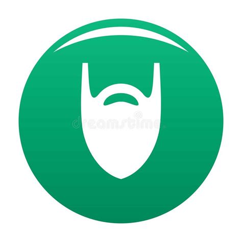 Verde Del Vector Del Icono De La Barba De La Moda Ilustraci N Del