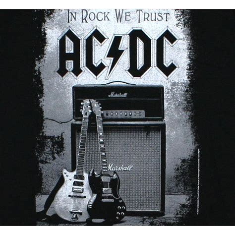 Ac Dc In Rock We Trust Tee Black Ac Dc Tシャツ 10004088 Rudie 通販