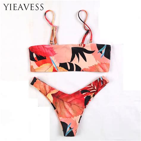 2018 New Sexy Push Up Unpadded Brazilian Bikini Set Women 5 Color