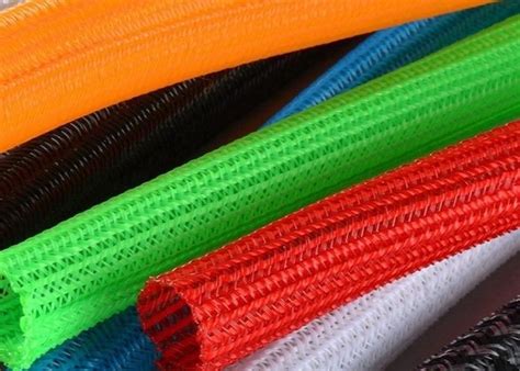 Colorful Flexible Braided Wire Covers Custom Length Environment Friendly