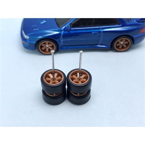 Z Hot Wheels Rubber Wheels Tayar Getah TE Bronce Mm Axle Long JDM Shopee Malaysia