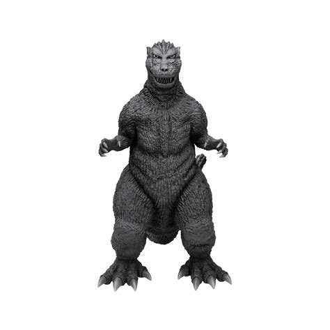 Godzilla Figurine Kaiju Collective Black White Edition