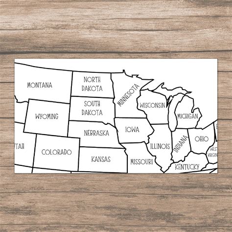 Printable Map of the USA, United States Map, 50 States Map, USA Map ...