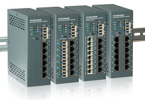 Industrial Ethernet Switch for DIN Rail Mounting - TC Communications