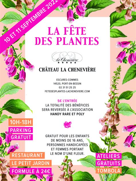 F Te Des Plantes Au Ch Teau La Chenevi Re Port En Bessin