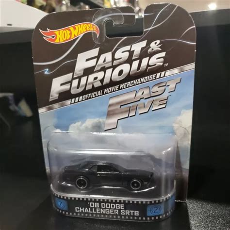 Hot Wheels Retro Entertainment Fast Furious Dodge Challenger Srt