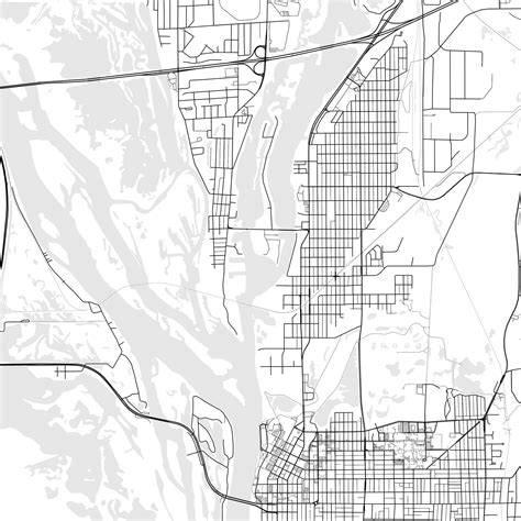 La Crosse Map Print La Crosse Map Poster Wall Art Wi City - Etsy