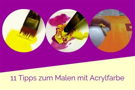 11 Tipps Zum Malen Mit Acrylfarben Mein Herz Sagt Kunst Malen Mit