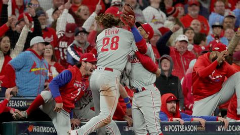 Cardinals Vs Phillies Score Takeaways Philadelphia Heads To Nlds For