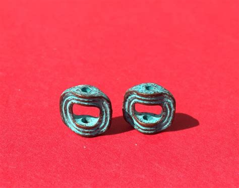 Made In Greece Mykonos Green Patina Slider Mykonos Beads Etsy