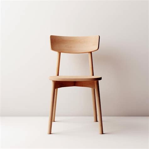 Premium Ai Image A Wooden Chair With A Wooden Seat And Back That Says